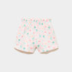 Lot 2 shorts tailles &eacute;lastiqu&eacute;es blanc b&eacute;b&eacute; fille