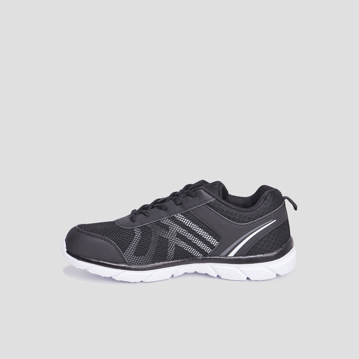 Baskets running à lacets Rumba noir garçon