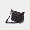 Sac en bandoulière avec pampilles noir femme