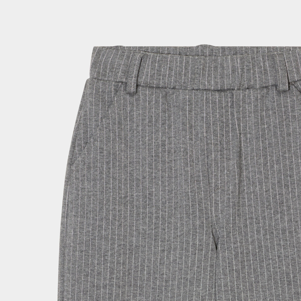 Pantalon large taille élastiquée gris fille