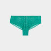 Shorty en dentelle vert menthe femme