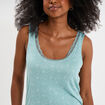 Haut de pyjama débardeur vert menthe femme