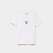 T-shirt col rond coton Emily in Paris blanc femme