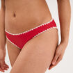 Bas de maillot de bain rouge femme