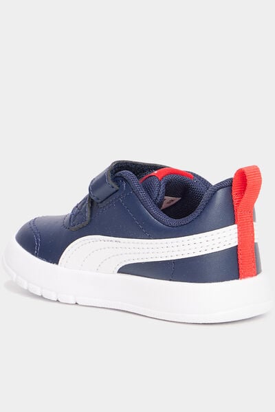 Tennis basses &agrave; scratchs Puma bleu b&eacute;b&eacute; gar&ccedil;on