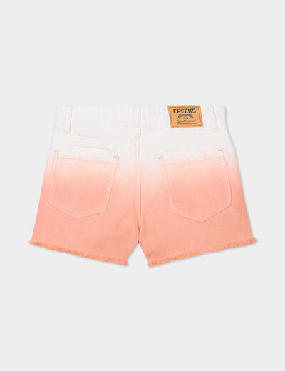 Short droit 5 poches Creeks orange fille