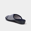 Chaussons mules compens&eacute;s ecru femme