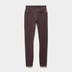 Legging de sport gainant taille haute marron fonc&eacute; femme