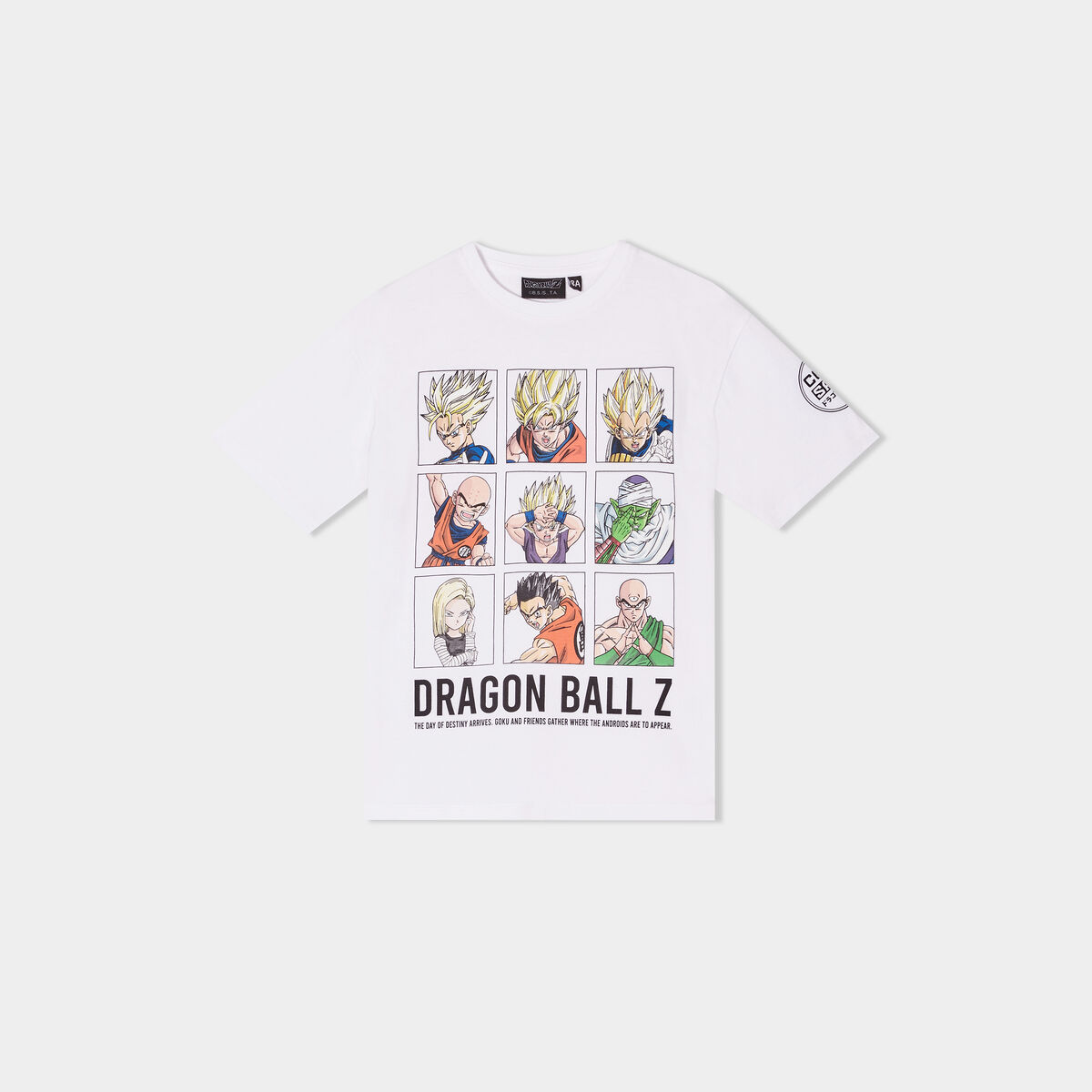 T-shirt manches courtes Dragon Ball Z blanc garçon