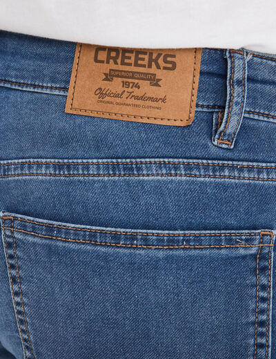 Jean stretch coupe regular denim stone homme