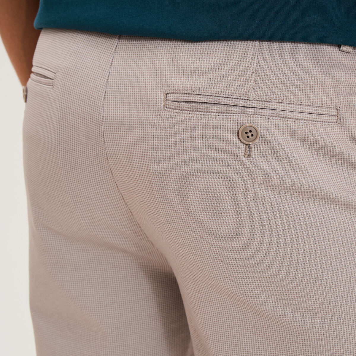 Pantalon chino slim beige clair homme