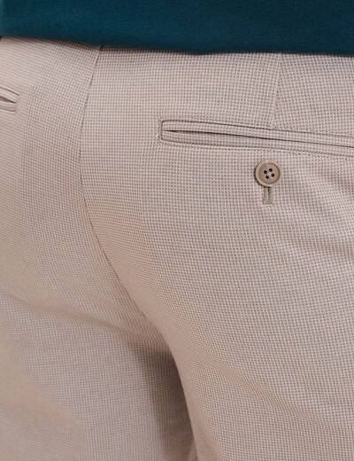 Pantalon chino slim beige clair homme