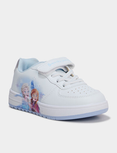 Tennis basses Reine des neiges blanc fille