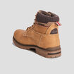 Boots lacées semelles crantées jaune homme