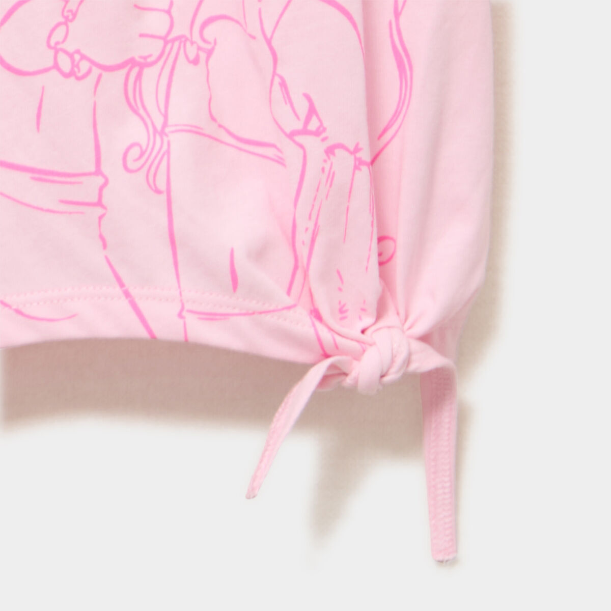 T-shirt nou&eacute; coton Les Sisters rose fille