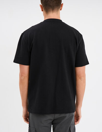 T-shirt oversize manches courtes Liberto noir homme