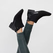 Bottines chelsea avec boucles noir femme