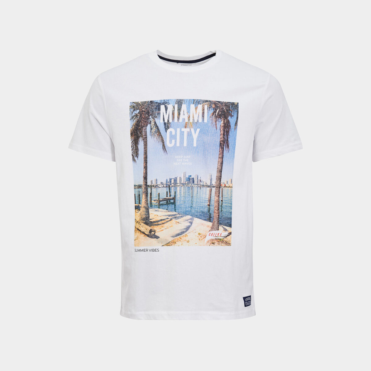 T-shirt manches courtes Creeks blanc homme