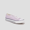 Tennis en toile &agrave; lacets mauve femme