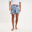 Short de bain bleu homme