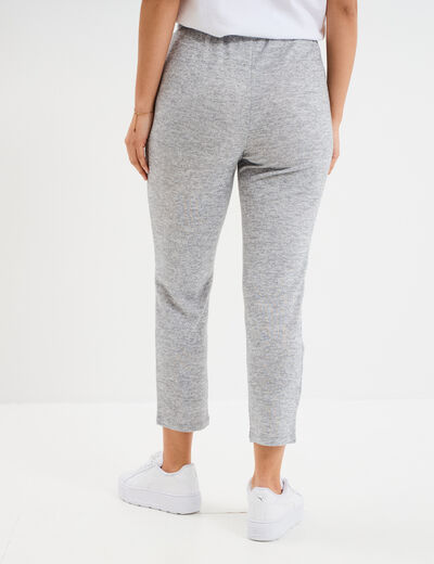 Pantalon jogging 7/8ème gris clair femme