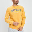 Sweat à col rond Creeks jaune homme