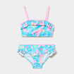 Maillot de bain 2 pi&egrave;ces Stitch bleu turquoise fille