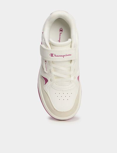 Tennis basses à scratchs Champion rose fushia fille