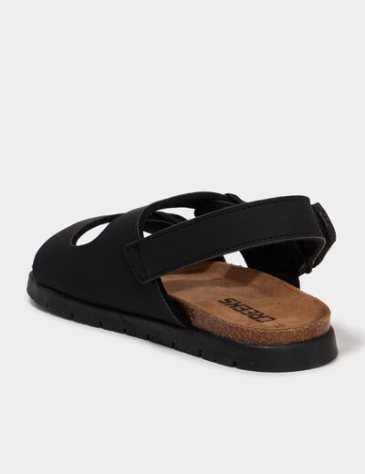 Sandales avec boucles noir gar&ccedil;on