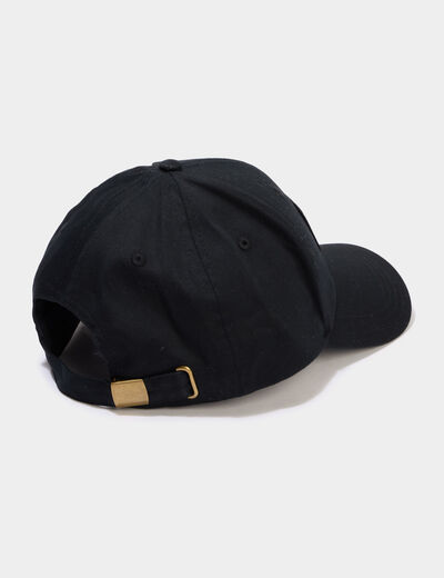 Casquette coton noir homme