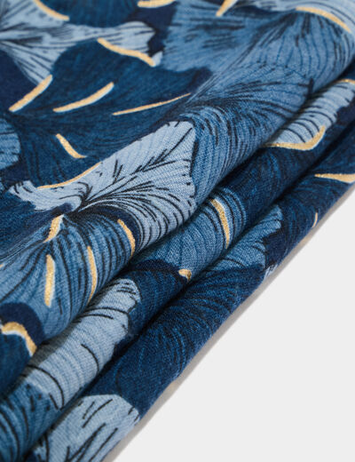 Foulard bleu femme