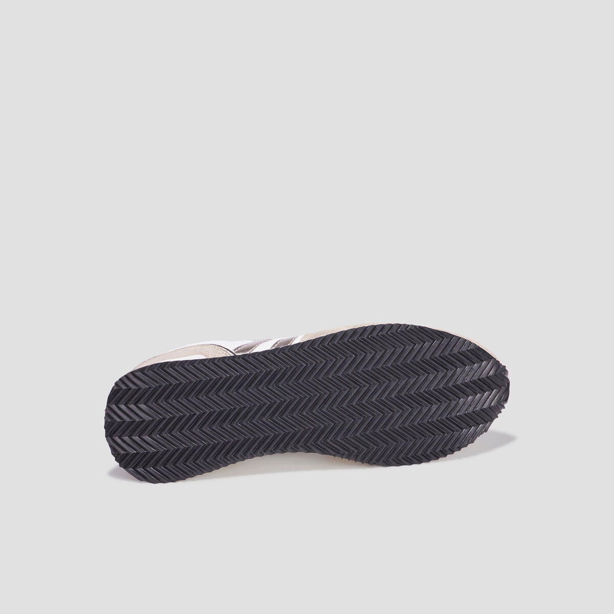 Baskets bi-matière à lacets Creeks blanc femme