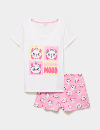 Ensemble pyjama Les Aristochats Marie blanc femme