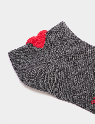 Lot 5 paires chaussettes invisibles multicolore femme