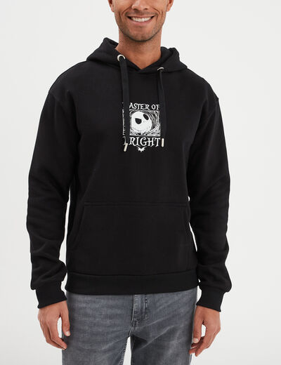 Sweat hoodie Étrange Noël monsieur Jack noir homme