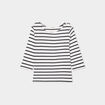 T-shirt col rond manches 3/4 coton ecru femme grande taille