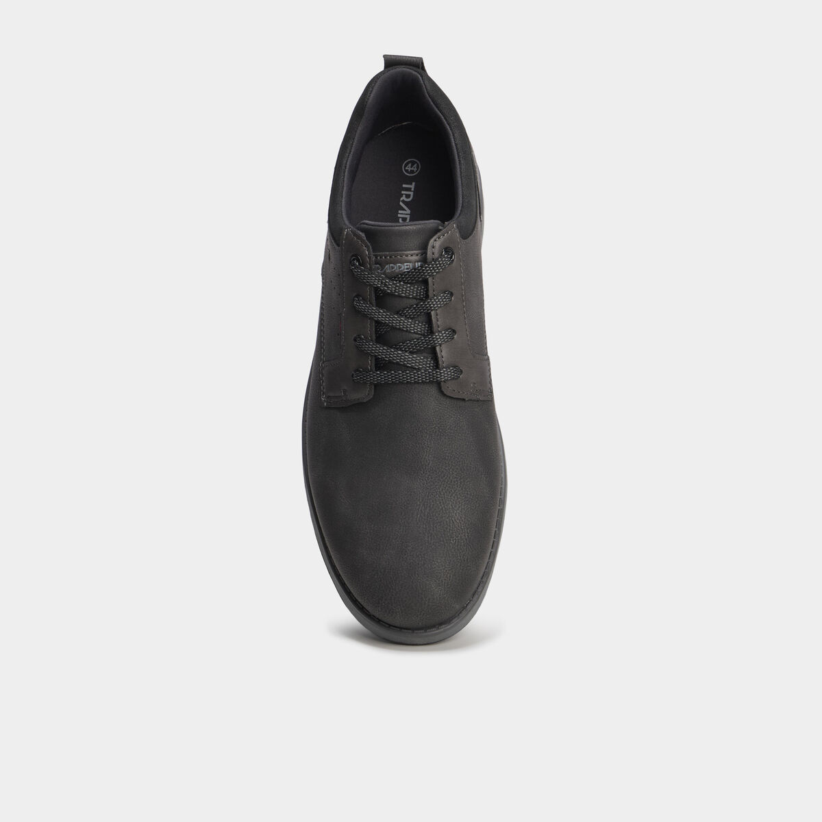 Derbies &agrave; lacets effet similicuir gris homme