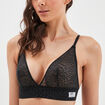Soutien-gorge triangle dentelle noir femme