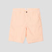 Short chino droit lin majoritaire rose clair homme