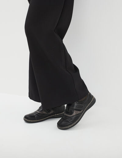 Loafers à scratchs Confortissimo noir femme