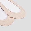 Lot de 2 chaussettes invisibles beige femme