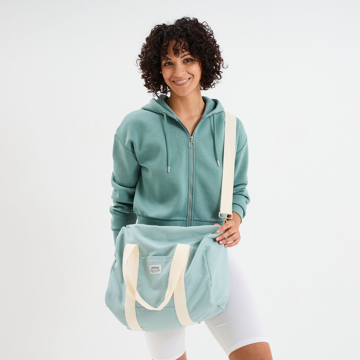 Sac bowling vert pastel femme