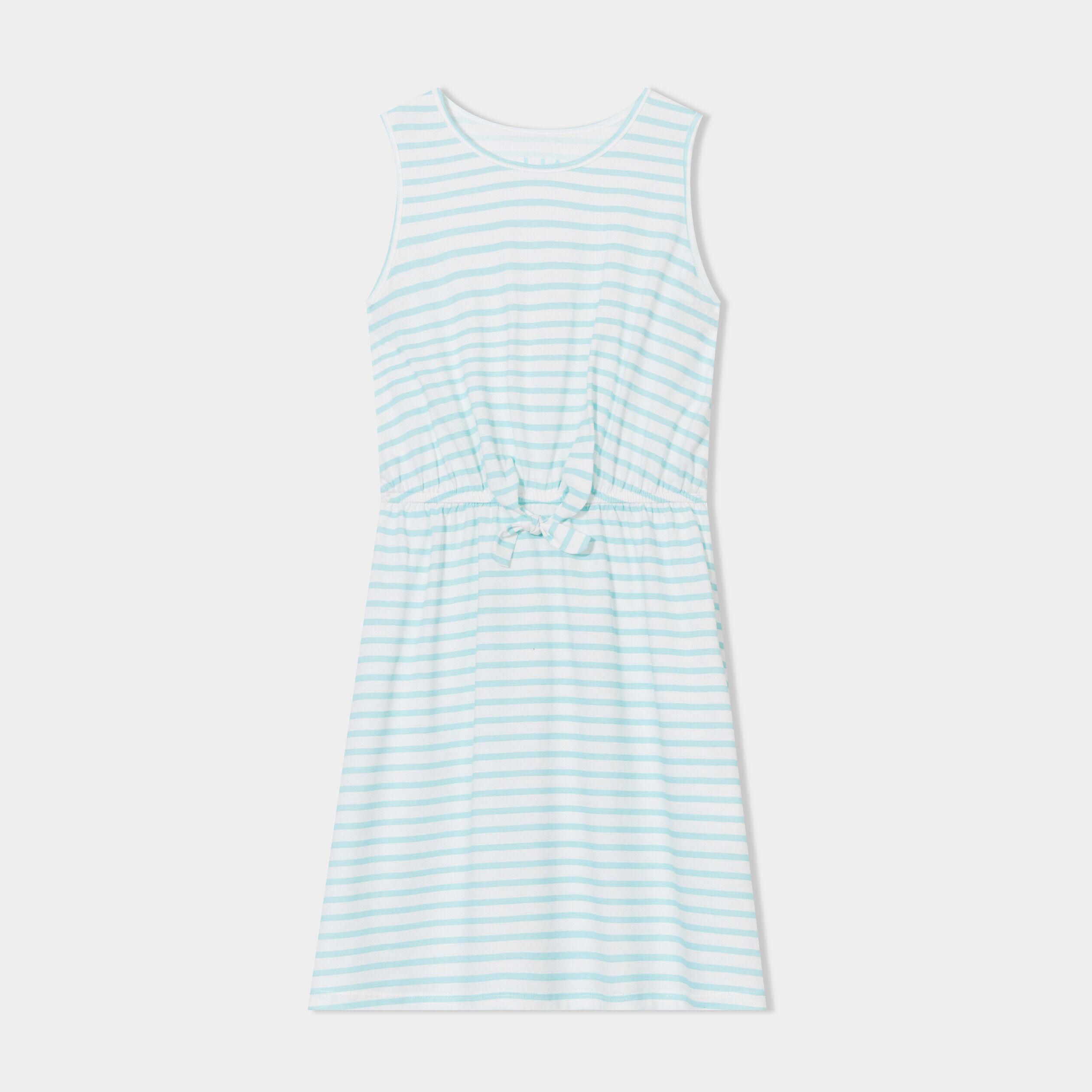 Robe patineuse courte taille noeud bleu clair fille LH
