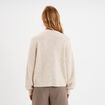 Gilet boutonn&eacute; col en V beige femme