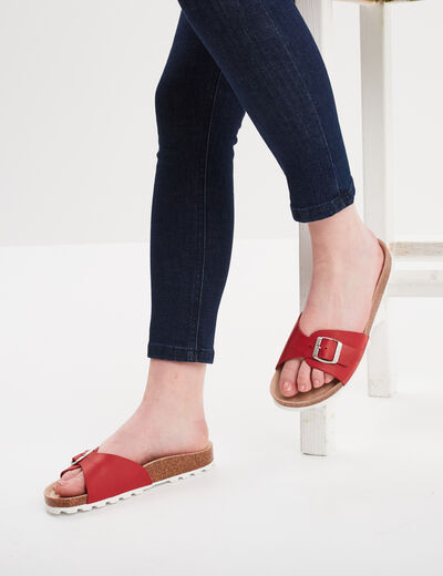 Mules Kickers Kickeyra rouge femme