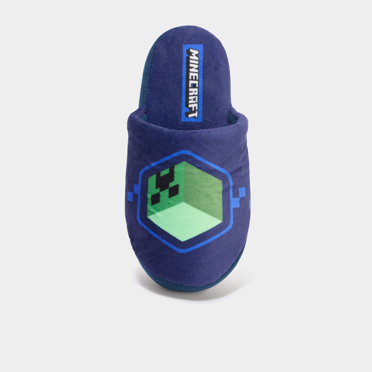 Chaussons mules Minecraft bleu gar&ccedil;on