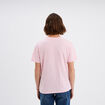 T-shirt droit manches courtes coton rose fluo femme