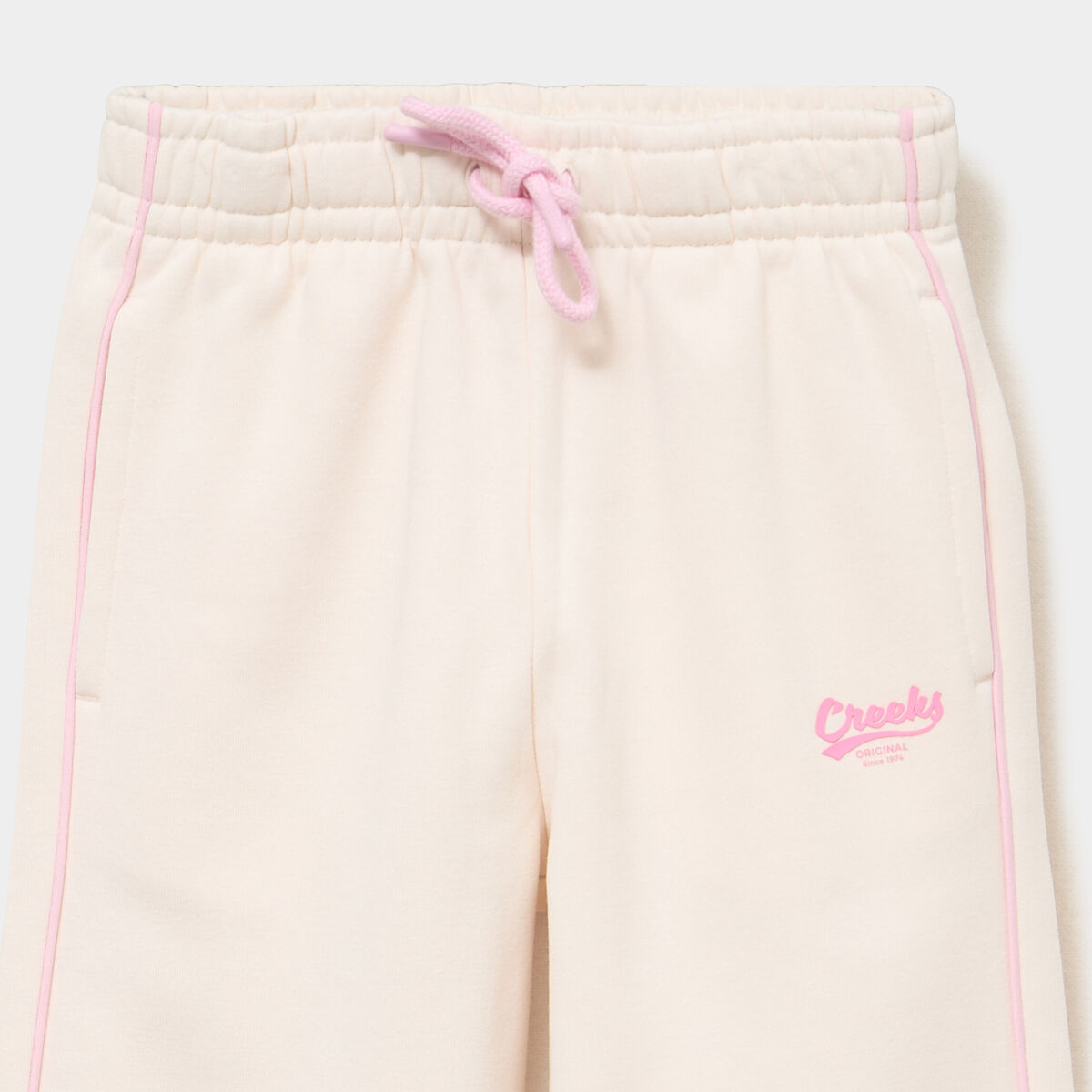 Pantalon de jogging wide leg creme fille