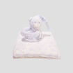 Couverture avec doudou bleu ciel bébé