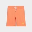 Short de jogging droit à coulisse orange homme